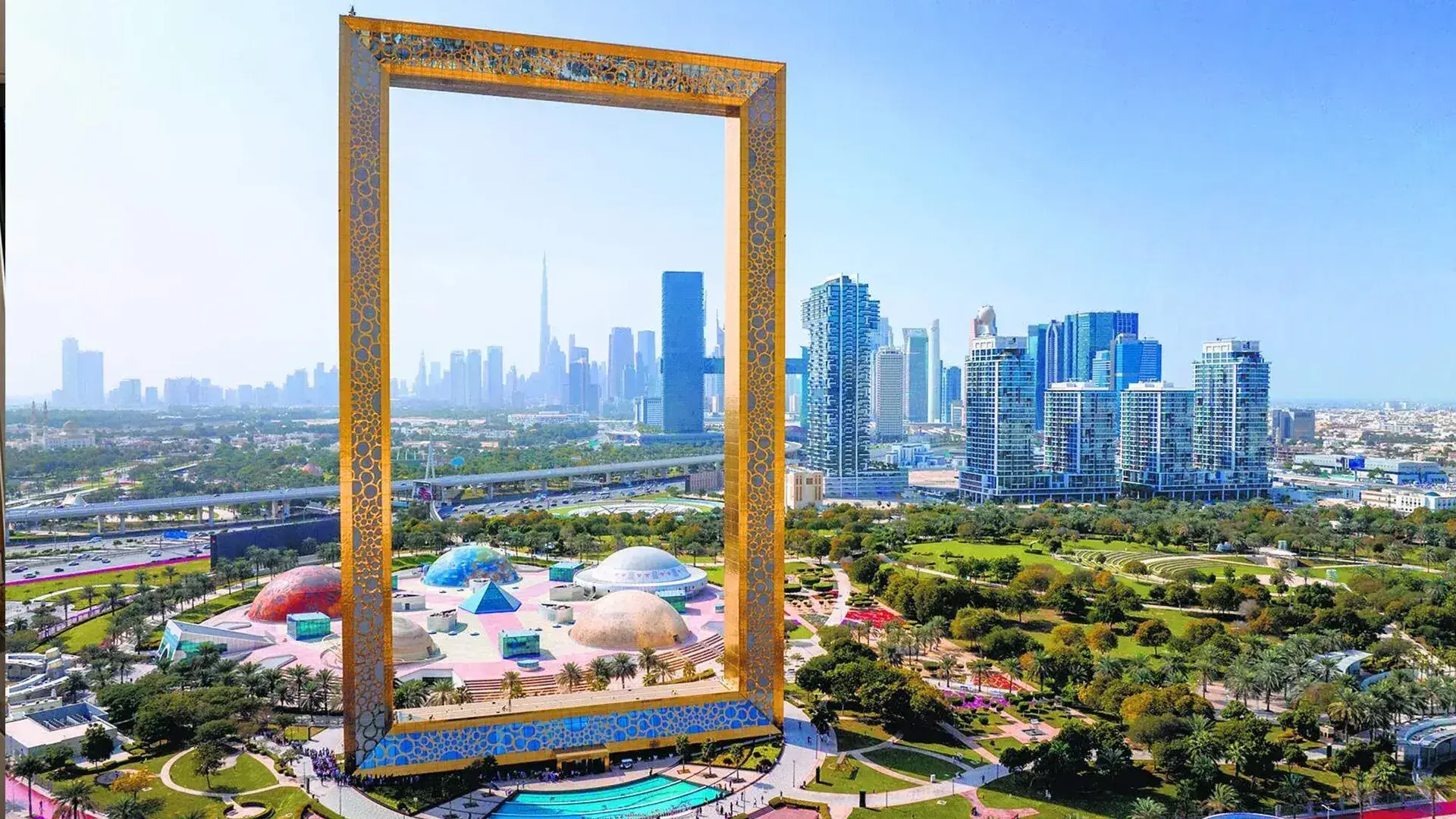 Dubai international holiday package from Delhi including flights hotels visa pickup drop meals desert safari