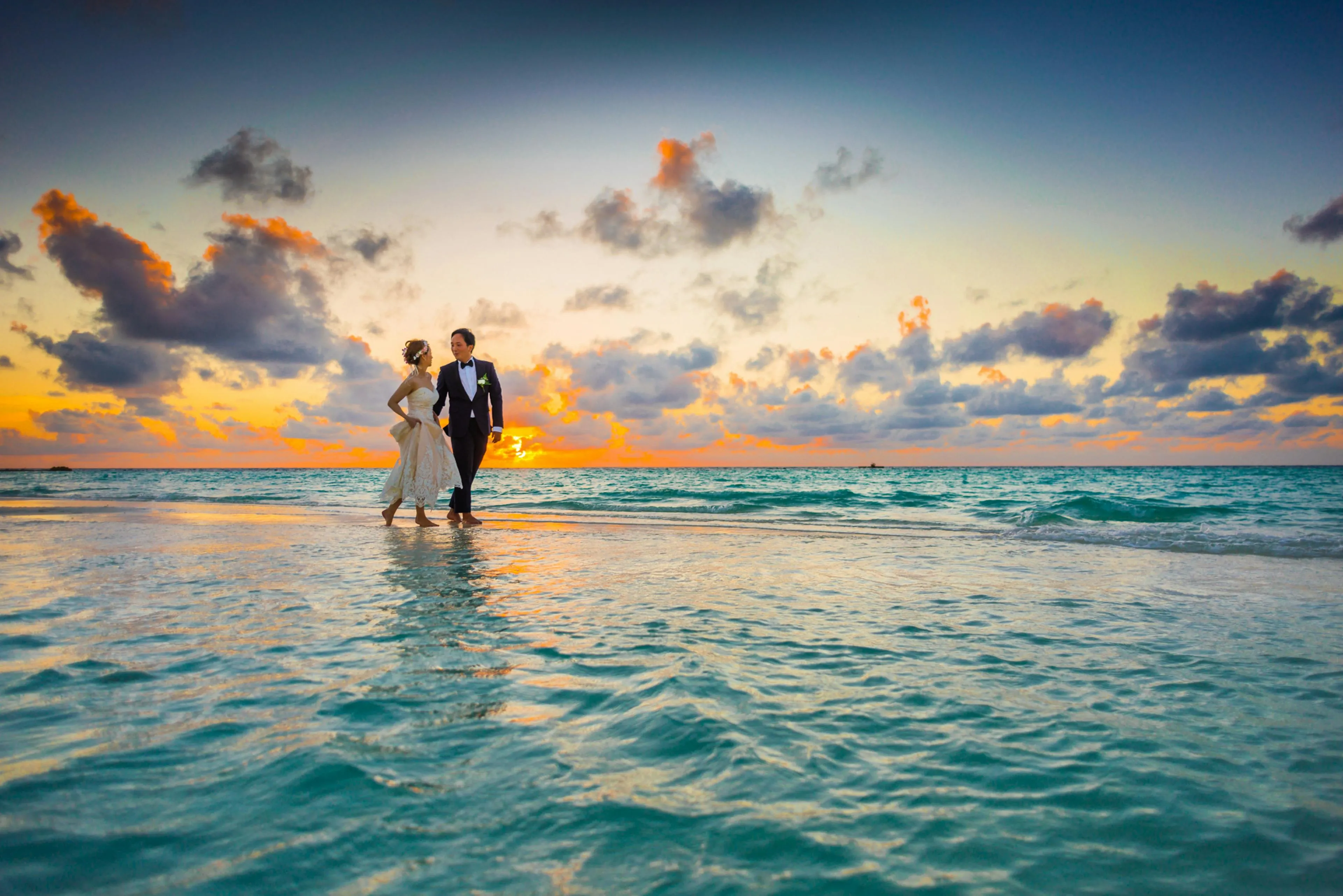 Romantic Honeymoon Couple